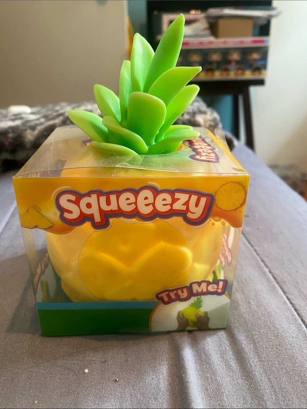 Pineapple Kids Squeeze Toy - Yellow & Green